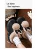 Women's Warm Fleece-Lined Non-Slip Postpartum Slippers for Autumn/Winter 2025