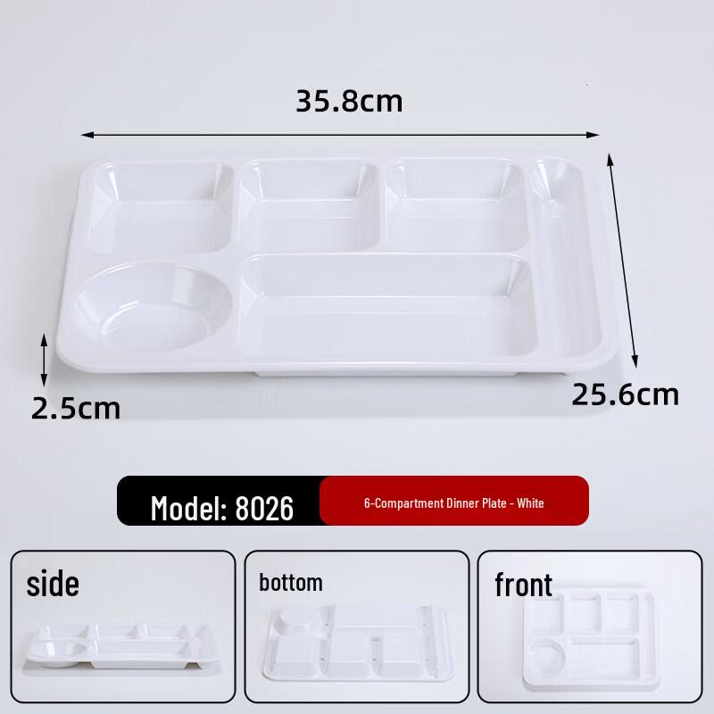 Melamine Divided Meal Tray