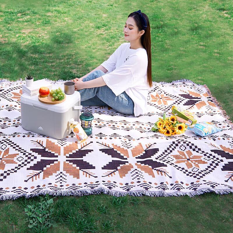 Suncojia Ethnic Style Tassel Picnic & Camping Blanket