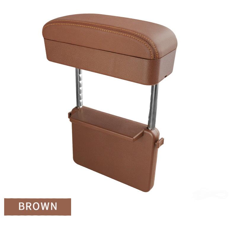 Universal Car Armrest Box Adjustable Elbow Support Auto Center Console Auto Seat Gap Organizer with Wireless