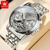 OLEVS Men Watches Top Brand Fine Steel Original Automatic Wristwatch for Man Original Self-winding Mechanical Movement Calendar
