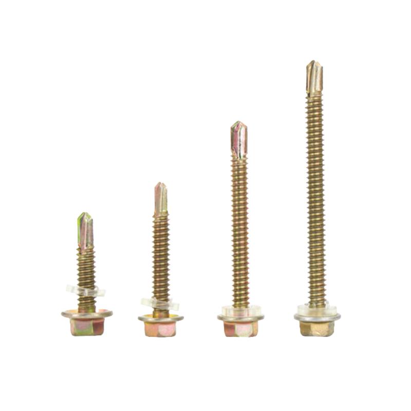 Bing Yu 12# Color Zinc External Hex Flange Screws
