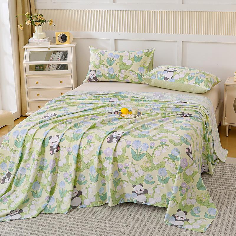 Cotton Bed Flat Sheet designed for Double Bed Plain Solid Color Top Sheets Single/Queen/King Flat Bedsheets Household Bed Linen Sheets