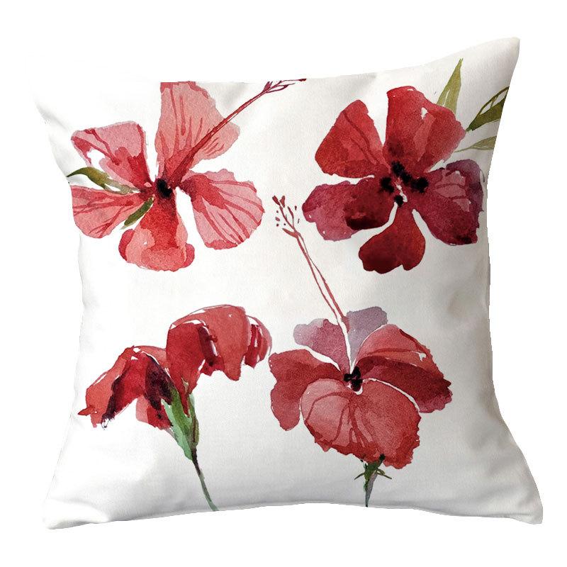 Simple New Blue Geometric Plush Pillowcase Home Fabric Sofa Pillow Cushion Cover Design