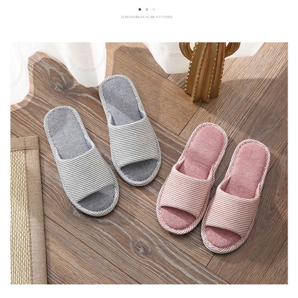 Leinenslipper, Indoor-Bodenbelag für Frühlings- und Sommerhäuser, Rutschfeste und verschleißfeste Baumwoll- und Leinenslipper, Geräuscharm für den Heimgebrauch