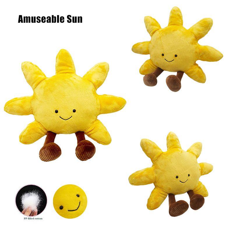Adorable 15.7in Amuseable Sun Plush Toy Soft Stuffed Doll Pillow Kids Xmas Gift