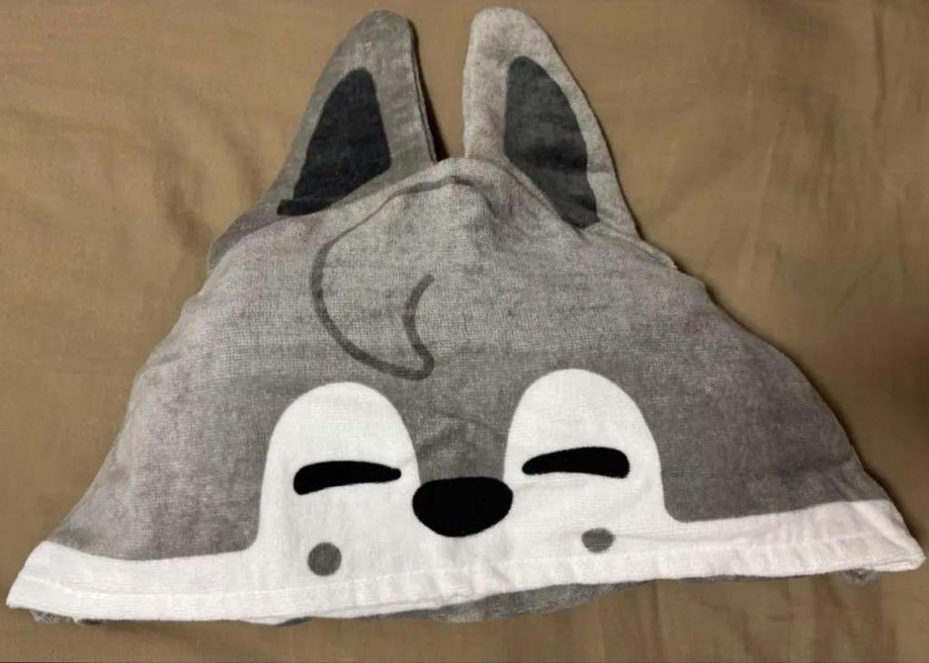 [USED] Stray Kids Bang Chan and Wolfchan Hooded Towel and Blanket