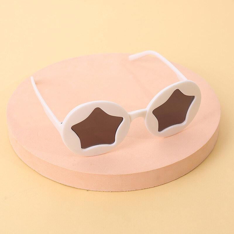 New Children's Pentagram Sunglasses Glasses Trendy Sunglasses Cute Children's Round Frame Mirror Children's Sunglasses
