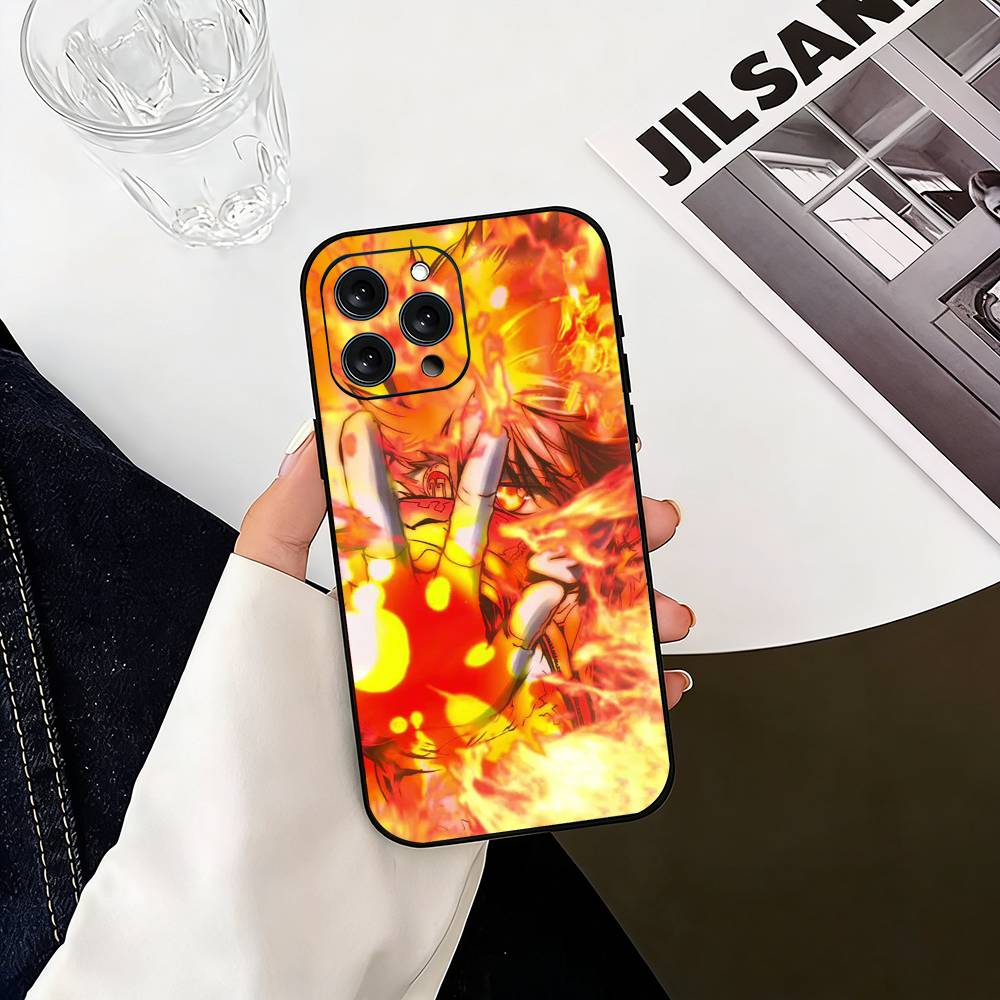 

Hitman R-Reborn Tsuna S-Sawada Phone Case For iPhone 17,16,15,14,13,12,11 Plus,Pro Max,XS,Soft Silicone Black Cover iPhone13