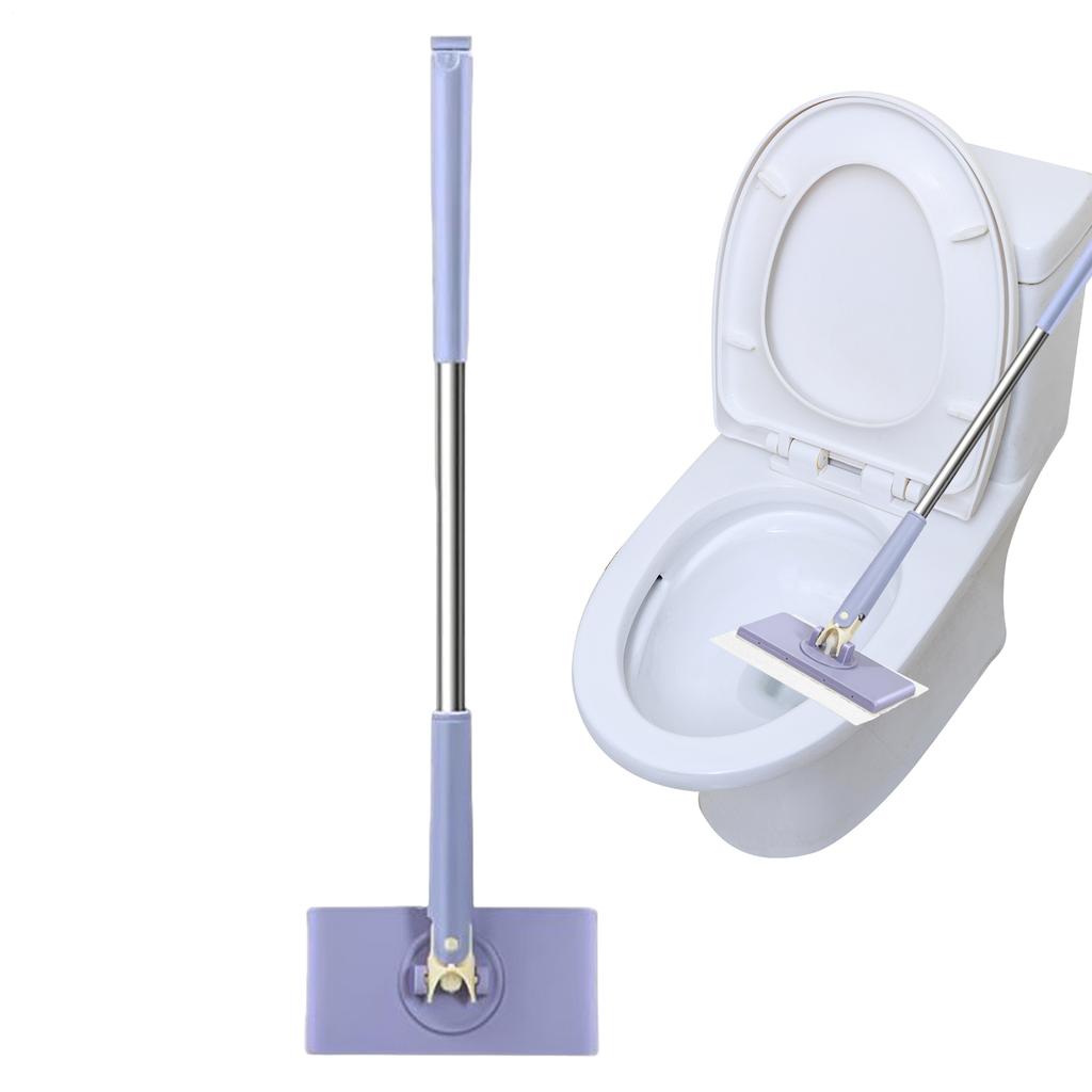 Automatic Cloth Changing Mini Mop Portable Flat Dust Mop With Rotating Heads Hands-free Mini Mop Hardwood Floor Mop