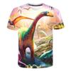 Summer Children's 3d Print T-Shirt Children Boys Girls Kid's Dinosaur Shirts Child Baby Cartoon Tee Top Jurassic Park Clothing