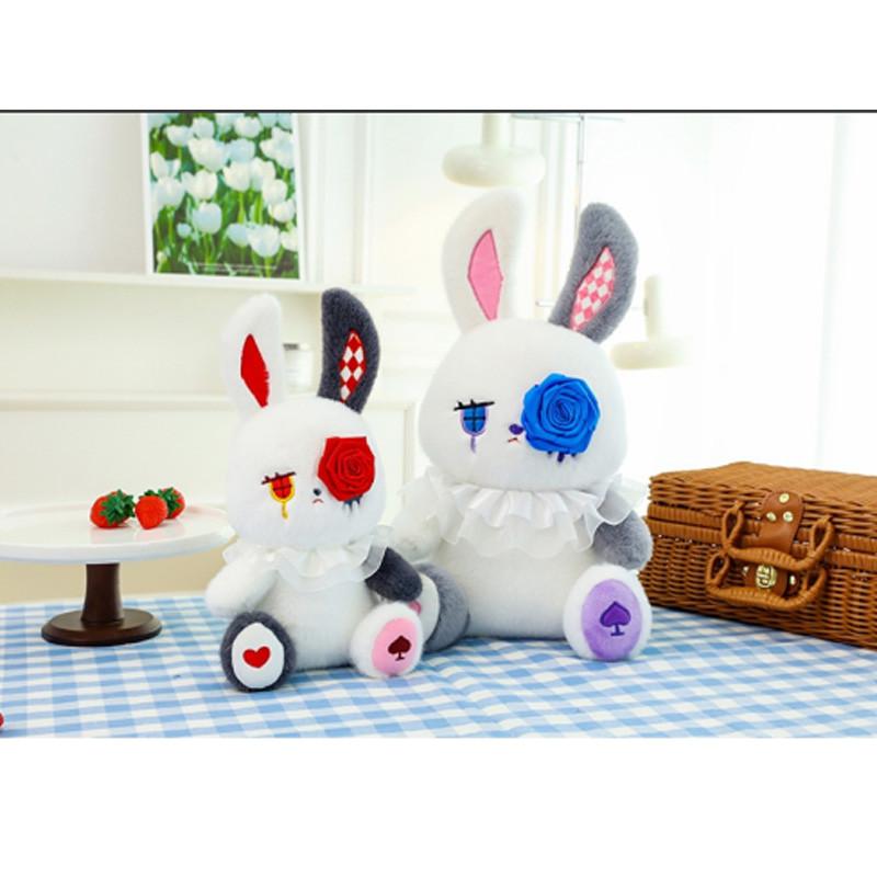 Rabbit Sad Rose Plush Toy Doll Home Decoration Sofa Ornament Girl Holiday Gift