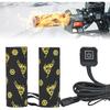 KEMIMOTO Heated Motorcycle Grip Pads, IP67 Waterproof, Universal For 12V ATV Motorcycle Hand Grip With Temperature Adjustable & Fast Heating