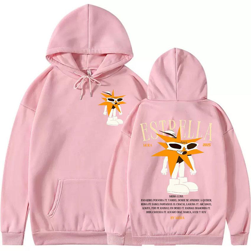 Rapper MORA Tour 2025 Album Merch Ladies Hoodie Retro Aesthetic Pullover Sweatshirt Y2K Fashion High-quality Hoodie
