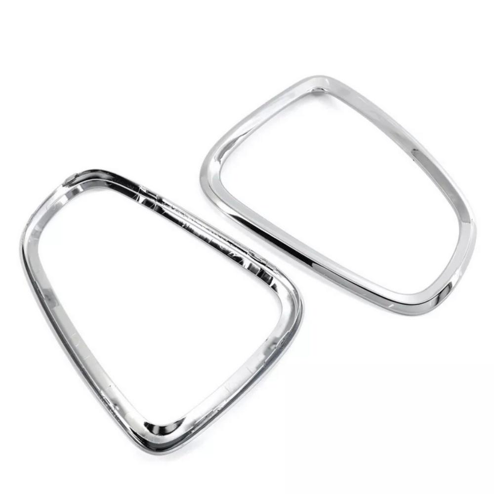 2Pcs Silver Tail Light Trim Bezel For BMW Mini Cooper R56 R57 R58 R59 2007-2014
