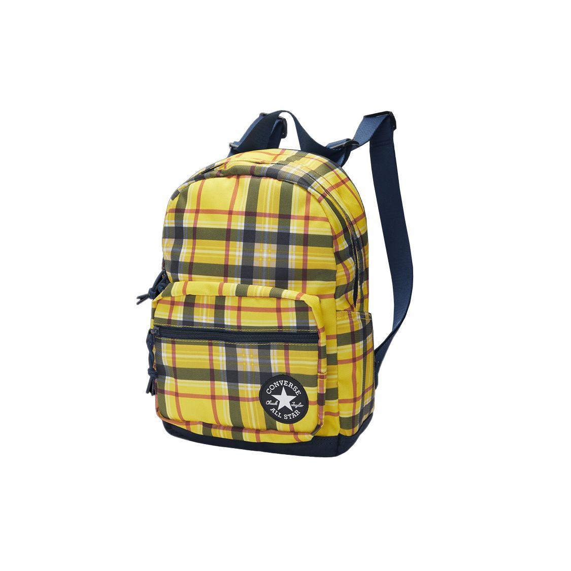 

Converse Vintage Plaid Adjustable Strap Cotton Backpack Unisex Backpacks Yellow 10019903-745 Yellow