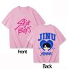 Boys Girls T-shirt Hot KPOP Demon Hunter Tiger Derpy Parent-child Cotton Round Neck Girls Short-sleeved Comfortable Adult Top
