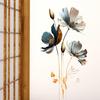 PVC Background Decor Decals Retro Aesthetic Wallpaper Wall Decoration Flower Wall Stickers  Office