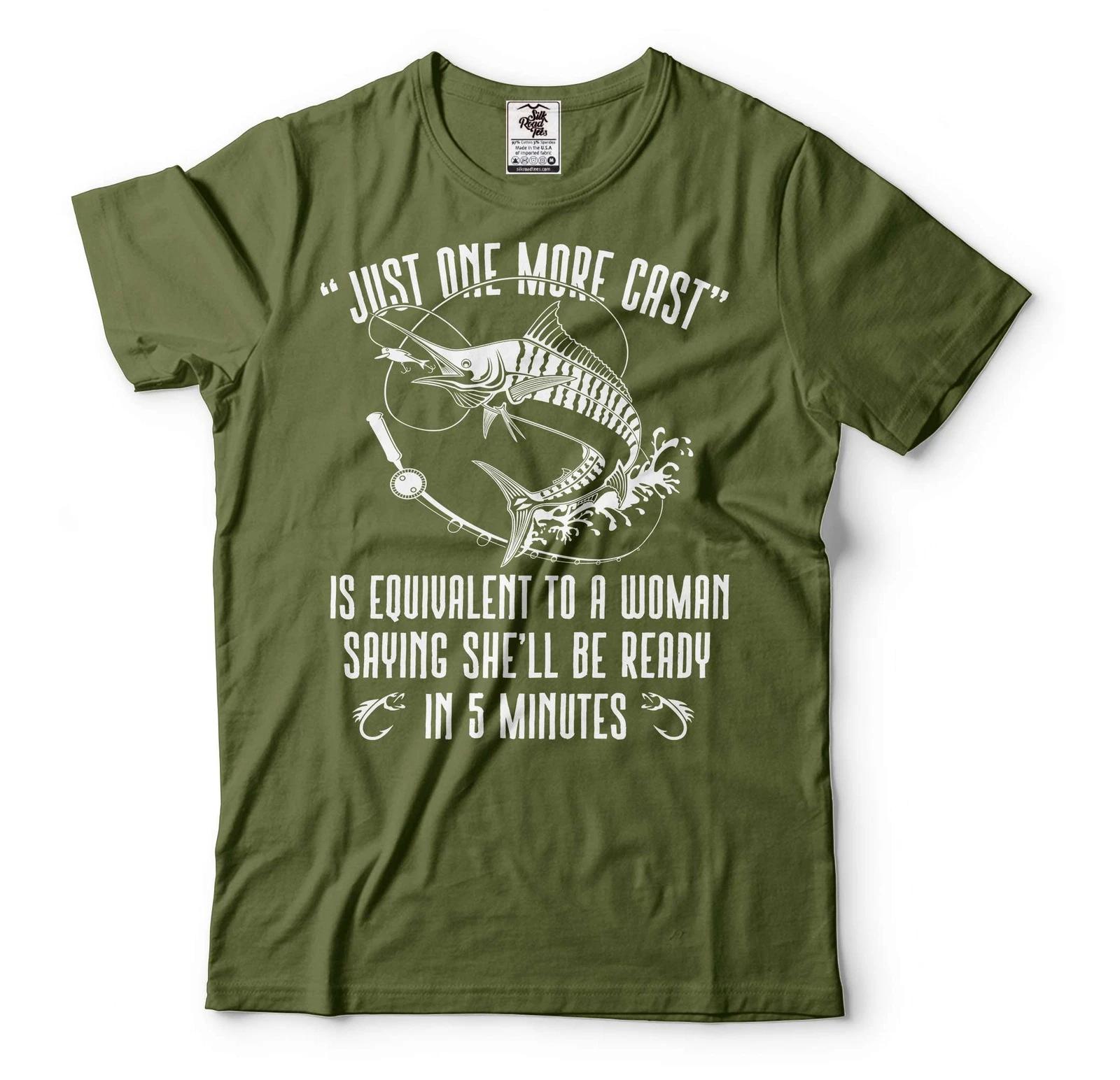 

Just One More Cast Shirt Funny Fishing Saying Tee Fishing Gifts Dad Fishing Tee S