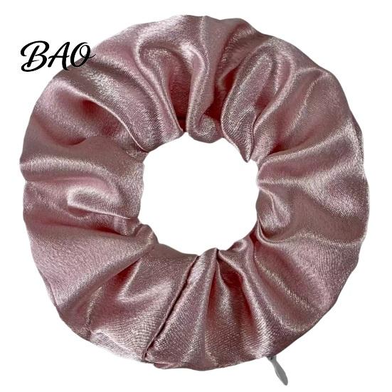 Practical Hair Ties for Small Items Pocket Scrunchies with Hidden Zipper Women, Elastic Tie Cloth Keys And Coins, Satin Accessories Daily Use Portable