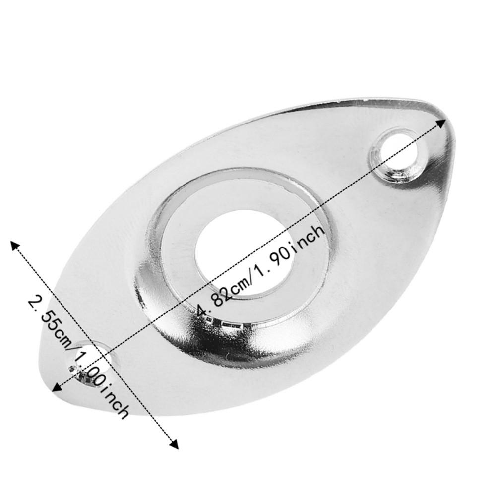 3PCS Metal Electric Guitar Socket Plate Electric Guitar Replacement Parts