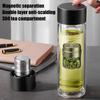 Tea Infuser Tumbler Travel Tea Infuser 400ml High Temperature Resistant Drinkware with Magnetic Lid Double-Layer Water Cup