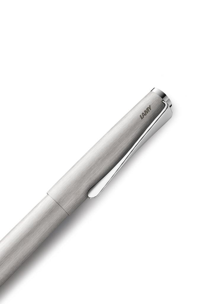 Lamy 065 Studio Brushed Steel Fountain Medium Pen,