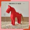 Wooden Horse Statue Figurine Animal Sculpture Artwork Bookshelf Desk Figure Table Ornament