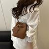 Pu Leather Basket Bag Designer Women's Shoulder Bag Fashionable Crossbody Bag  Ladies