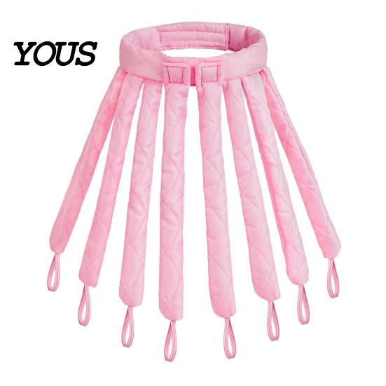 Women Hair Curler No Heat Curling Rod Headband, Fo Long Thick Hair, Headband Curls Roller with Eight Claws, DIY Styling Tool for Portable Accessory