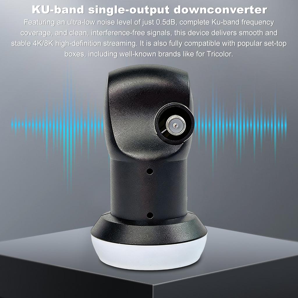 P8 Gold+ KU-BAND Linear Converter Universal Single LNBF HD Digital Satellite Signal Receiver for The New Tricolor 75 Satellites