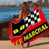 S-E-V M-Marchals Brand Microfiber Printed Beach Towel Mountain Climbing Yoga Beach Swimming Running Absorbent Soft Towel