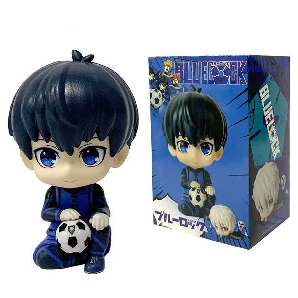 BLUE LOCK Action Figures Isagi Yoichi Bachira Meguru Anime Figure Q Version Figurine PVC Collectible Model Kids Doll Toys Gifts