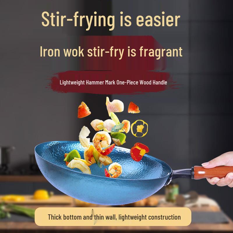 Wok de Hierro Forjado Tradicional Jincun Zhangqiu