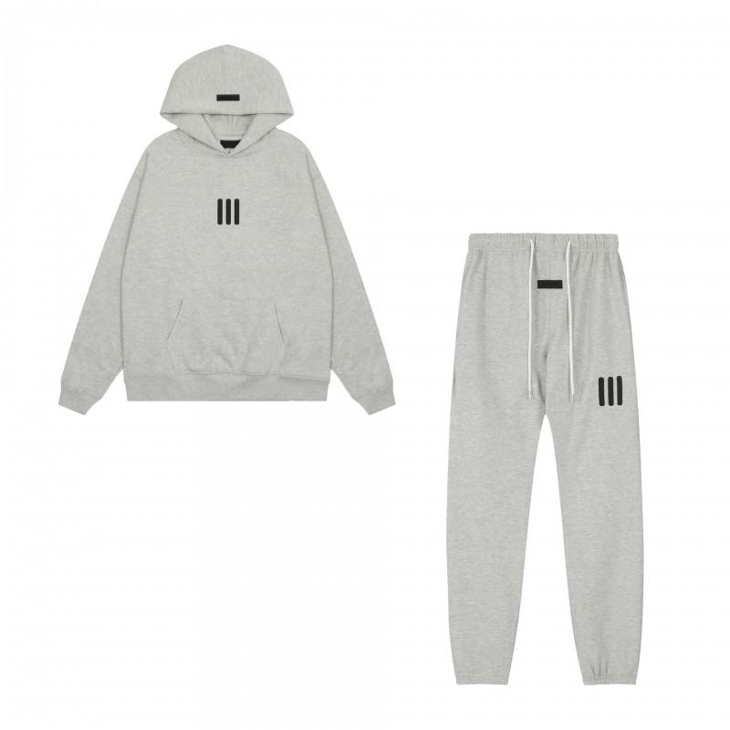 FOESSENTIALS Hoodie Unisex Loose Fit Fleece Sweatshirt Streetwear Winter