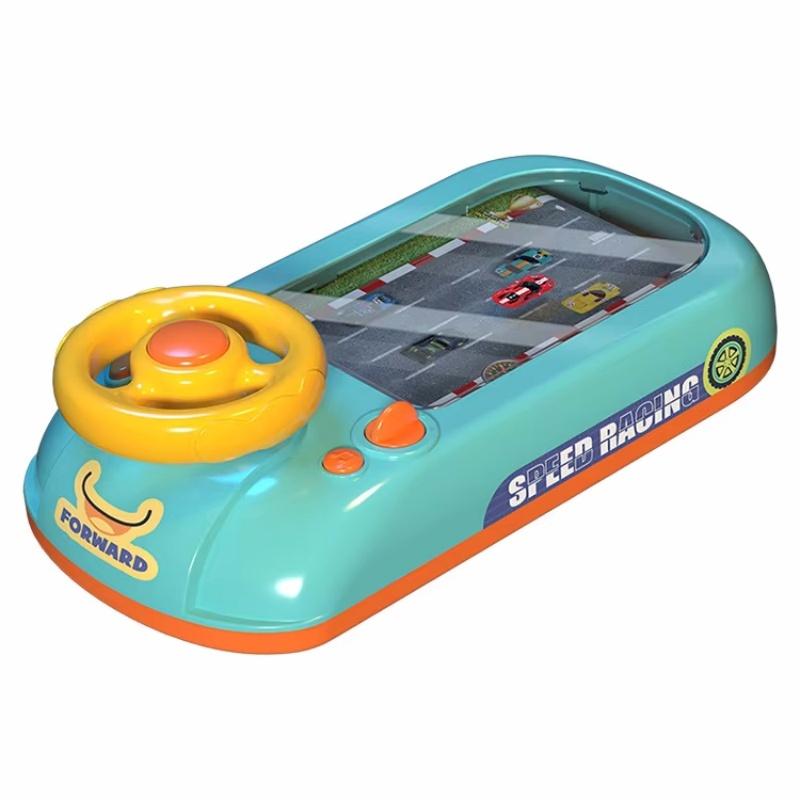 Rennauto Elektronisches Abenteuerspiel Lenkrad Fahrspielzeug Kinder Simulation Fahrzeuge mit Musik Sound für Kinder Baby Geschenk