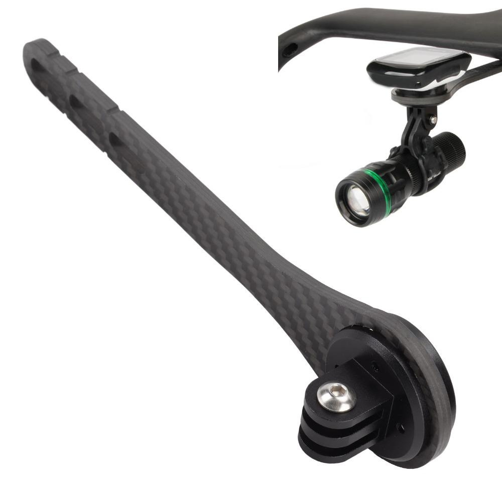 Carbon Fiber Bike Out Front Computer Mount for Garmin/Wahoo/ for Bryton/for Cateye