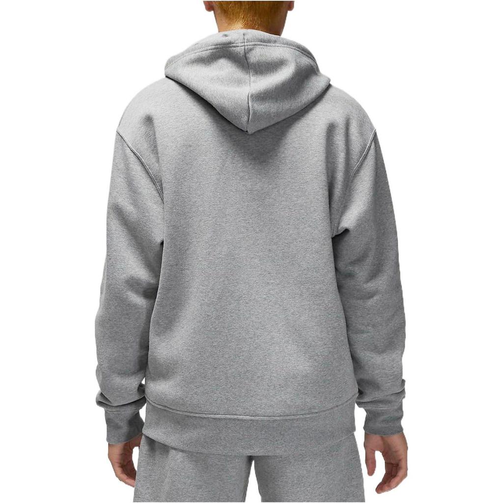 Jordan Sweatshirts Men's Gray Fleece Lined Hooded Moderate Cardigan DQ7351-091