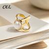Gift for Her Metal Pearl Scarf Ring, Exquisite Buckle Clip Women, Decorative Knot Holder Pin, Fashion Scarves Ring Slide Silk And Shawls Clothing