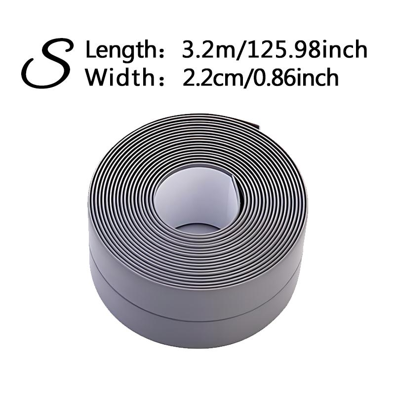 1PC S Size Bathroom Waterproof Wall Stickers Sealing Tapes 2.2cm Width Self Adhesive Anti Mold Tape Bathroom Kitchen Supply ZYF