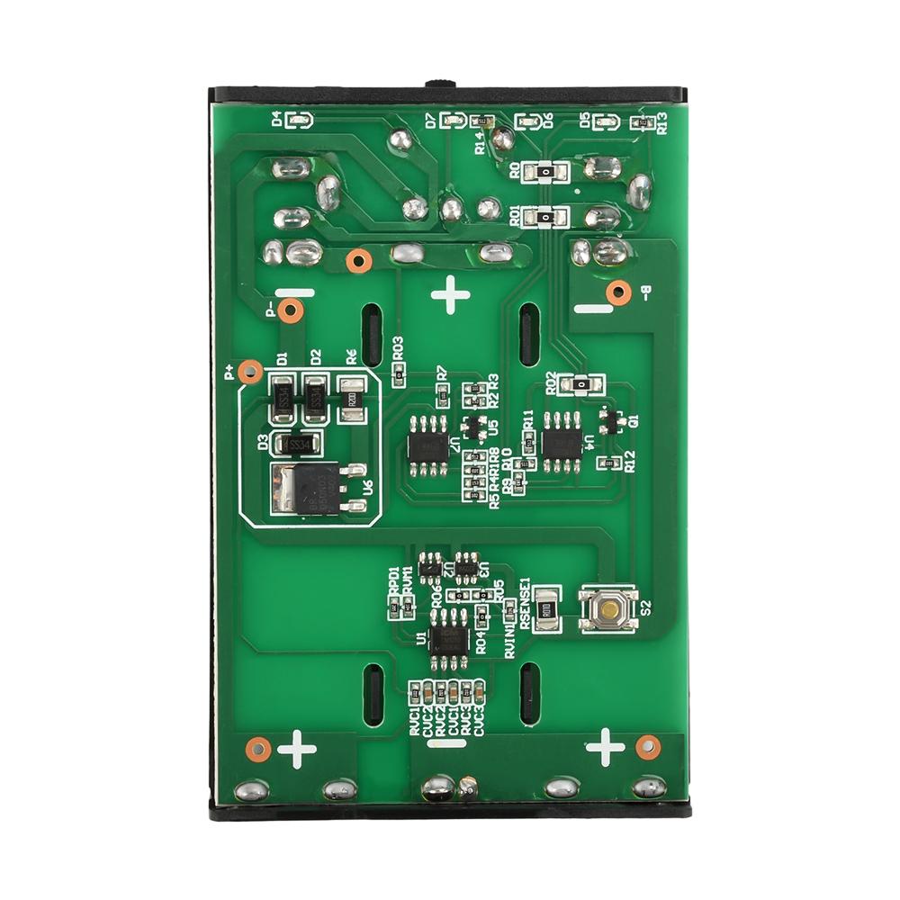 Scatola Portabatterie 3x 18650 DC12V Scatola UPS Power Bank Fai da Te Caricabatterie Adatta per Cellulare Router WiFi Luce LED Ricaricabile