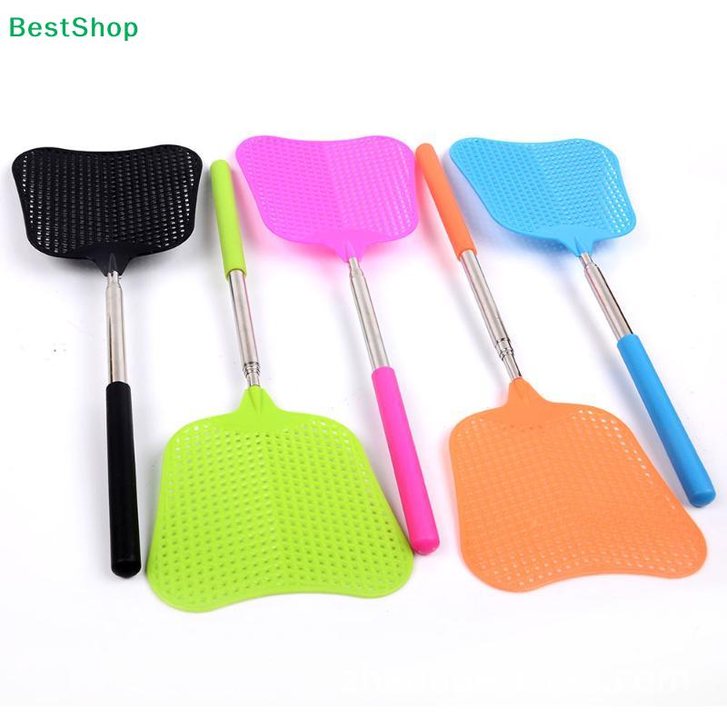 Four-Section Retractable Stainless Steel Fly Swatter | Adjustable Length Pest Control Tool