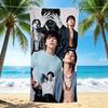1Pc Urban Fashion Fusion Beach Towel, Quick Dry, Multi-Use for Beach Pool Gym Yoga Home Travel, Christmas, Halloween, Xmas Gift S92967