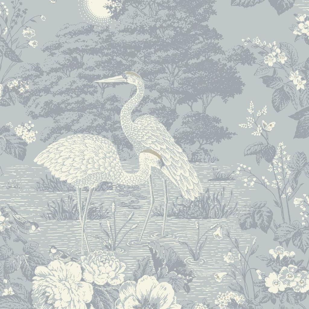 Belgravia Izumi Crane Wallpaper
