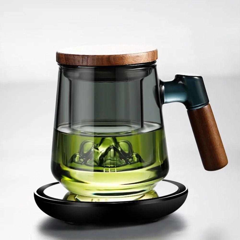 High Borosilicate Glass Glass Tea Cup with Tea Infuser with Lid Clear Teapot  Teas Brewing Utensils