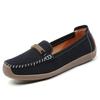 Fashion Women Suede Flats Slip on Soft Sole Walking Shoes Comfortable Low-cut Mother Loafers Casual Daily Shoes Size 35-43