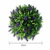 20/25/30cm Simulation Plant Fake Plant Artificial Lavender Topiary Ball Flower Hanging Basket Home Courtyard Garden Decor