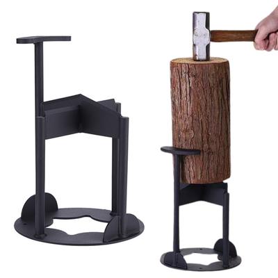 Metal Wood Splitter Heavy Duty High Carbon Steel Log Splitter Manual Kindling Splitter Wedge Outdoor