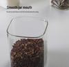 Borosilicate Glass Storage Jar with Bamboo Lid for Tea, Grains, Candy