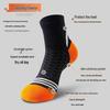 Men's Breathable Sweat-Absorbent Running & Basketball Socks - Spring/Autumn, Outdoor, Plus Size, Short